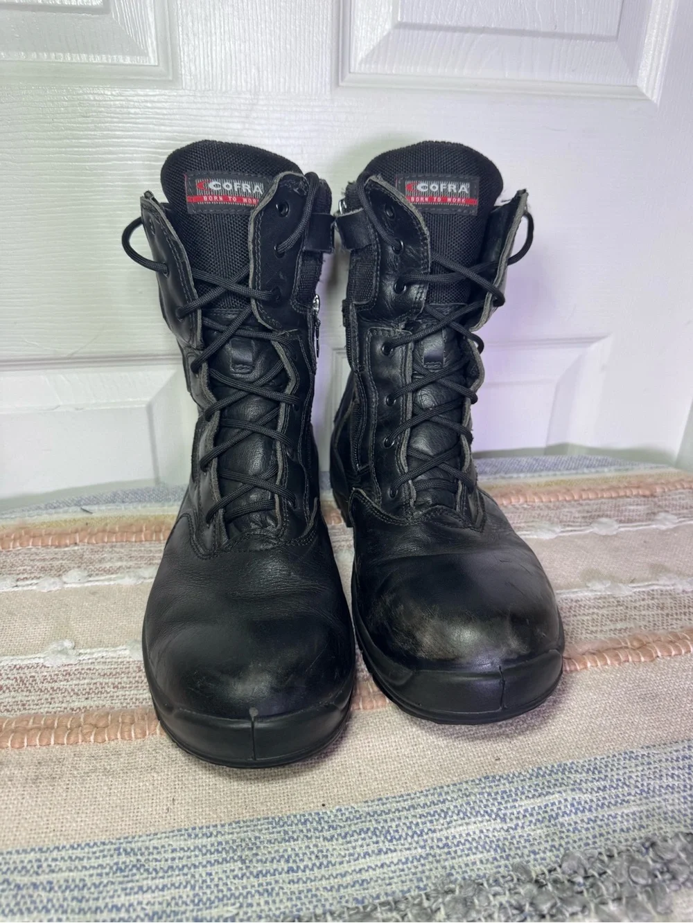 COFRA Men's Black Combat Boots